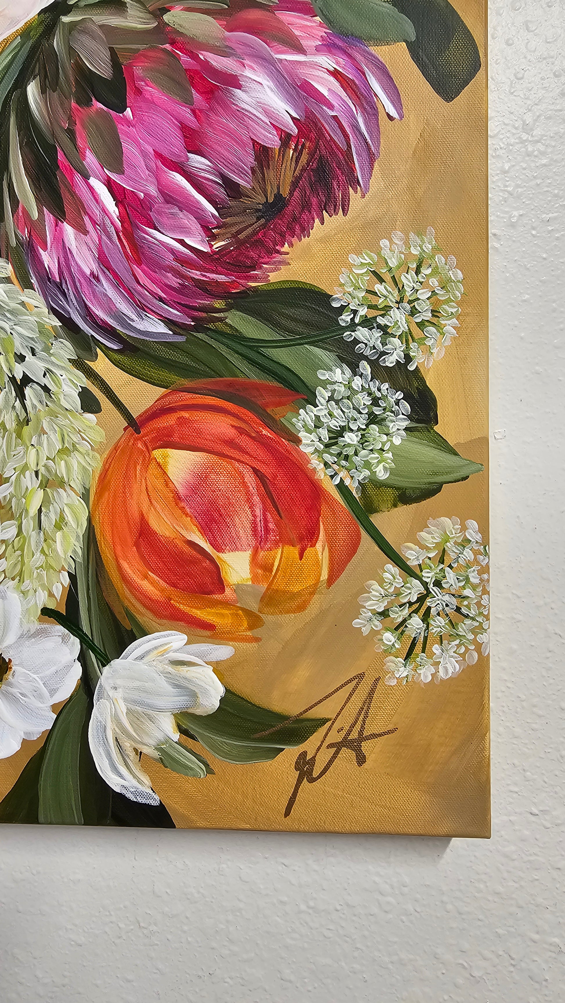 Gather bouquet_ Original Floral Painting – Zoe White Art