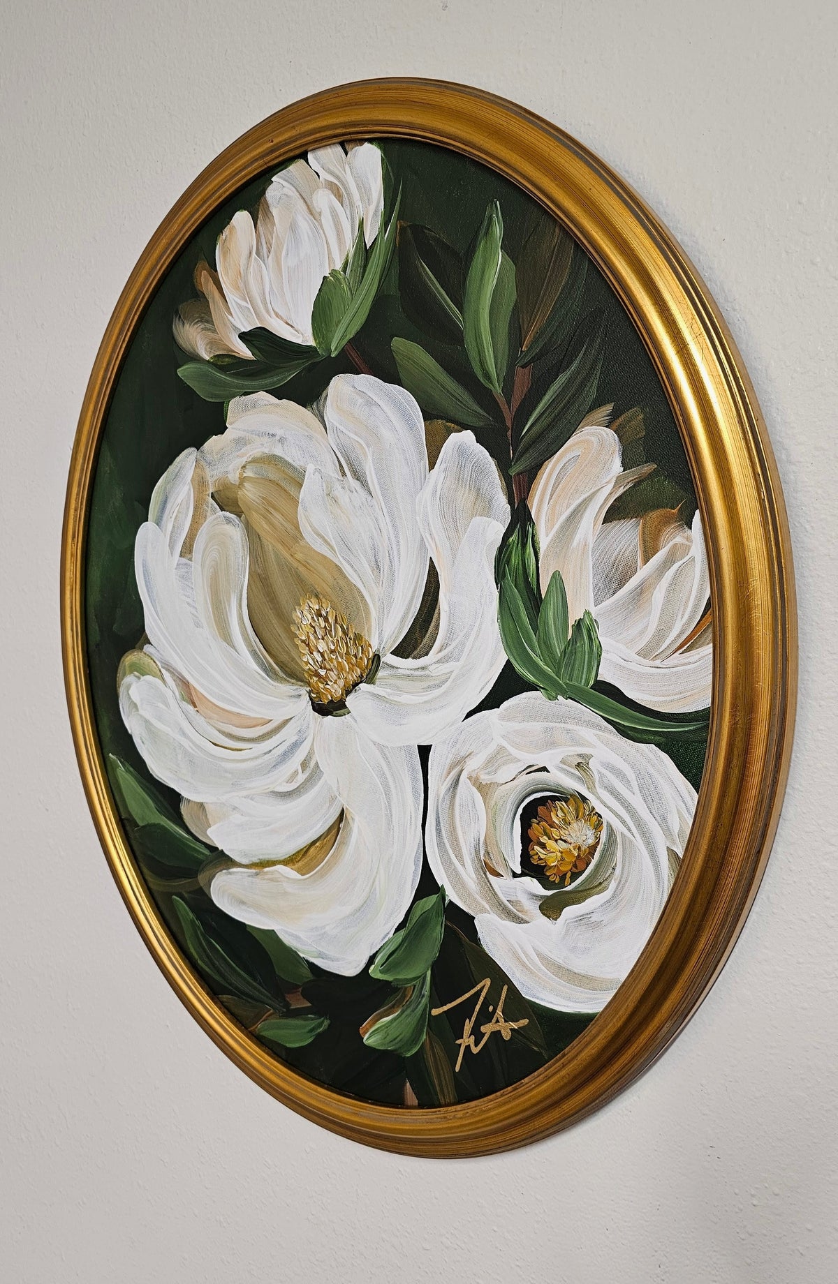 🔴SOLD "Greatness" _ Magnolia Flower Painting