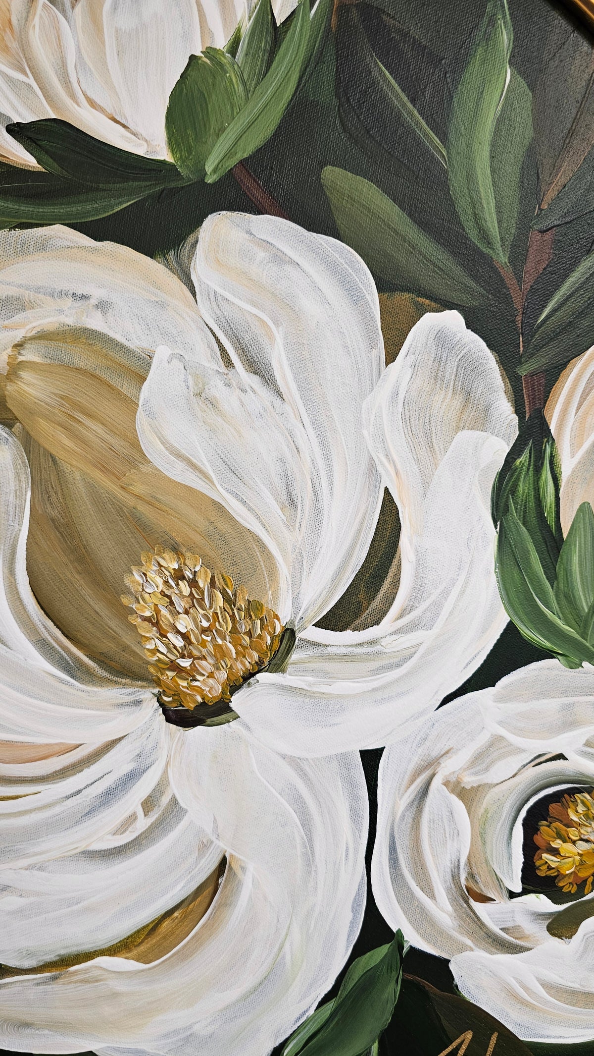 🔴SOLD "Greatness" _ Magnolia Flower Painting