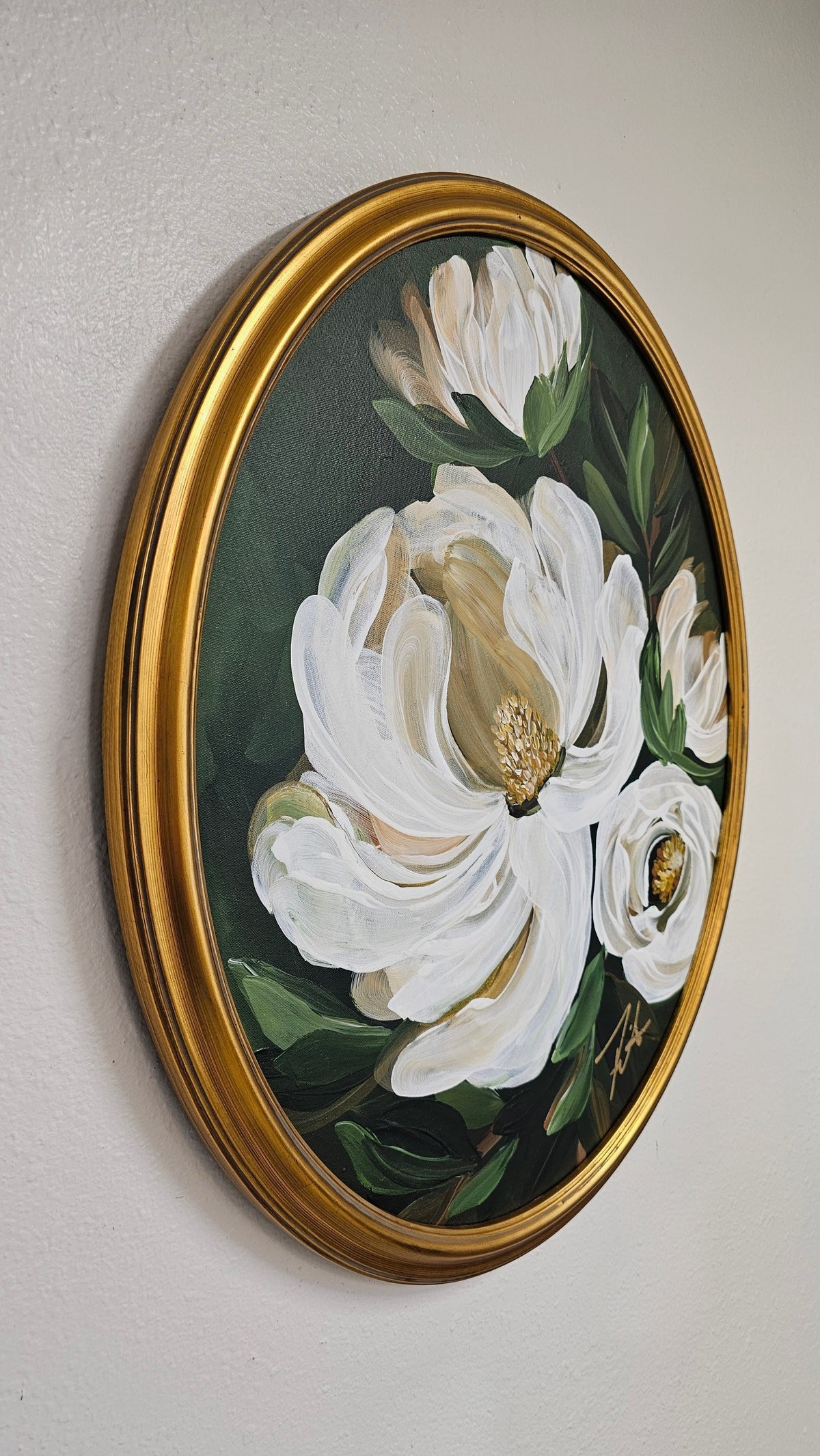 🔴SOLD "Greatness" _ Magnolia Flower Painting