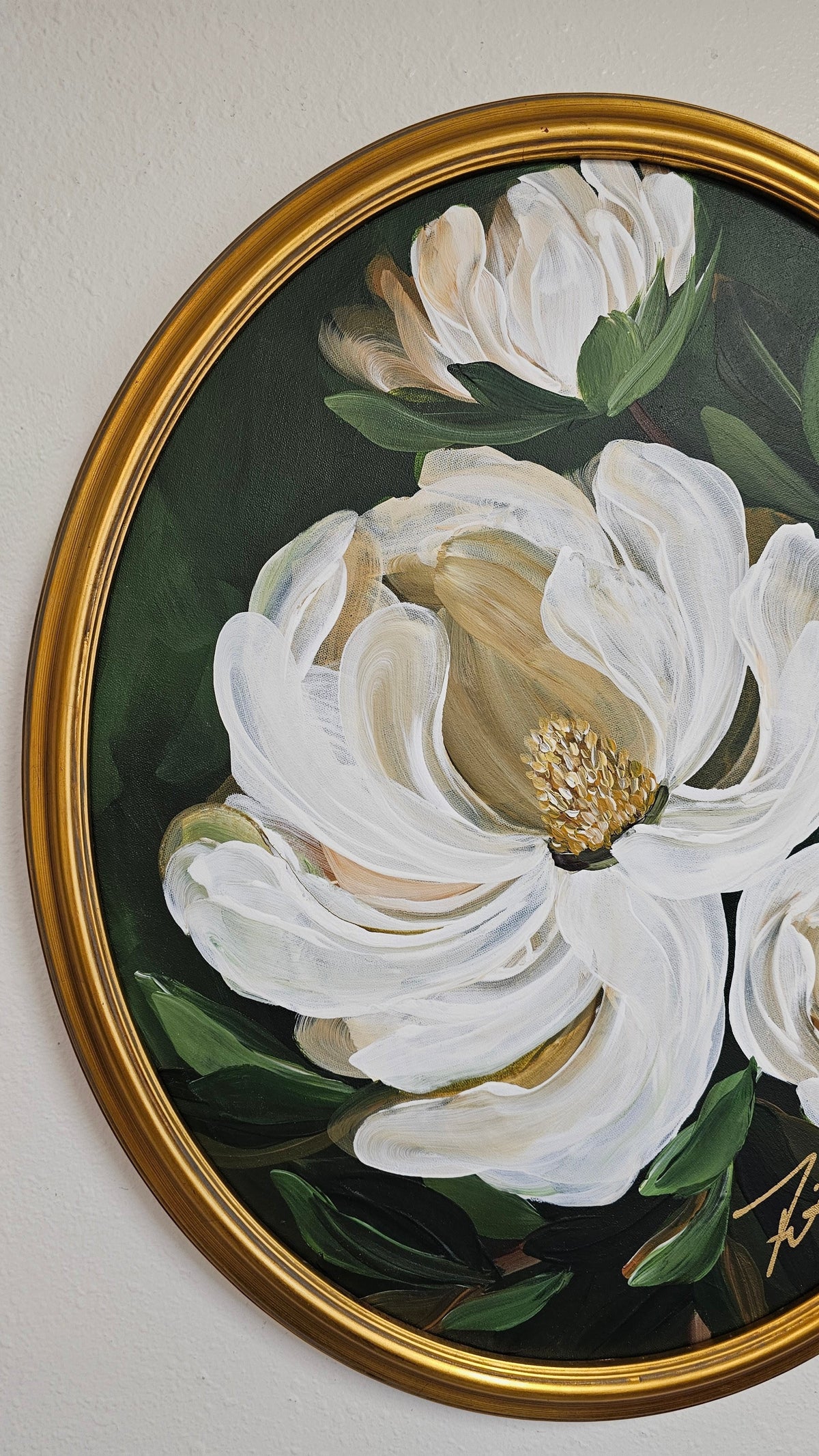 🔴SOLD "Greatness" _ Magnolia Flower Painting
