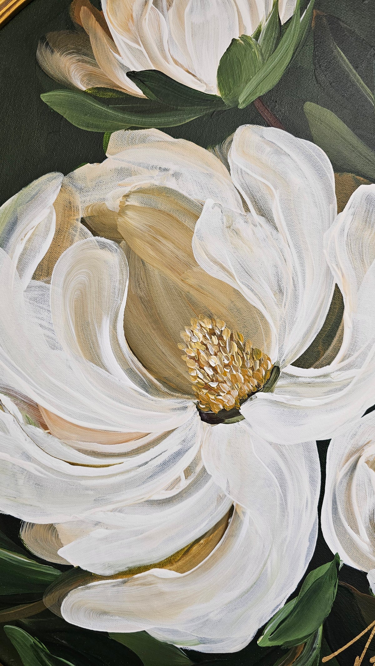 🔴SOLD "Greatness" _ Magnolia Flower Painting