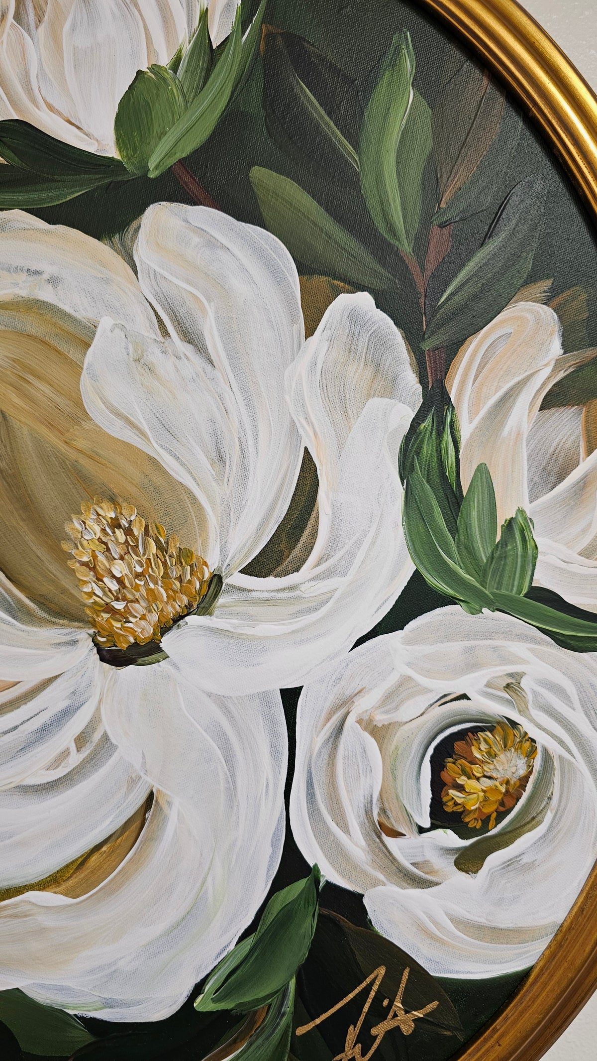 🔴SOLD "Greatness" _ Magnolia Flower Painting