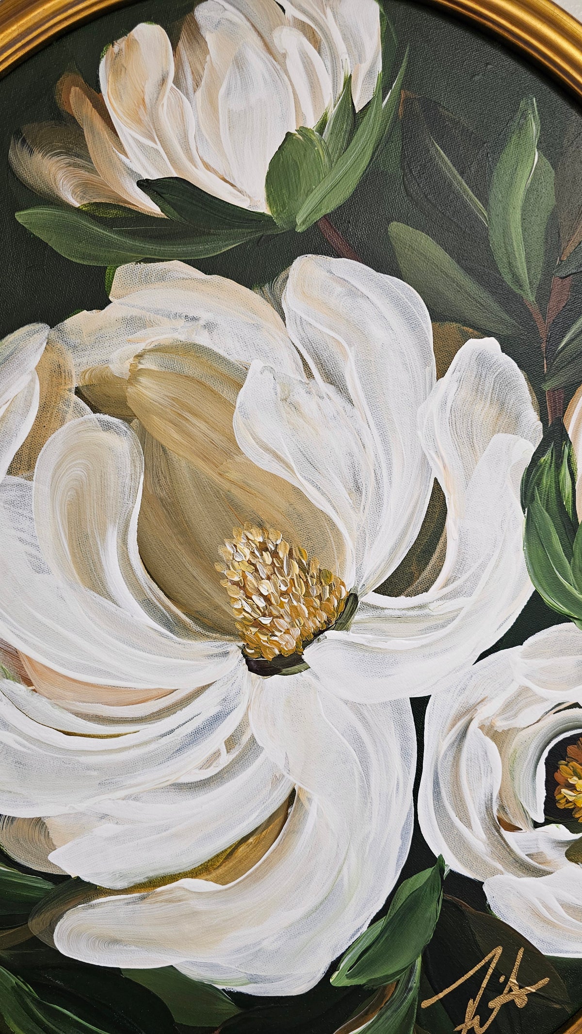 🔴SOLD "Greatness" _ Magnolia Flower Painting