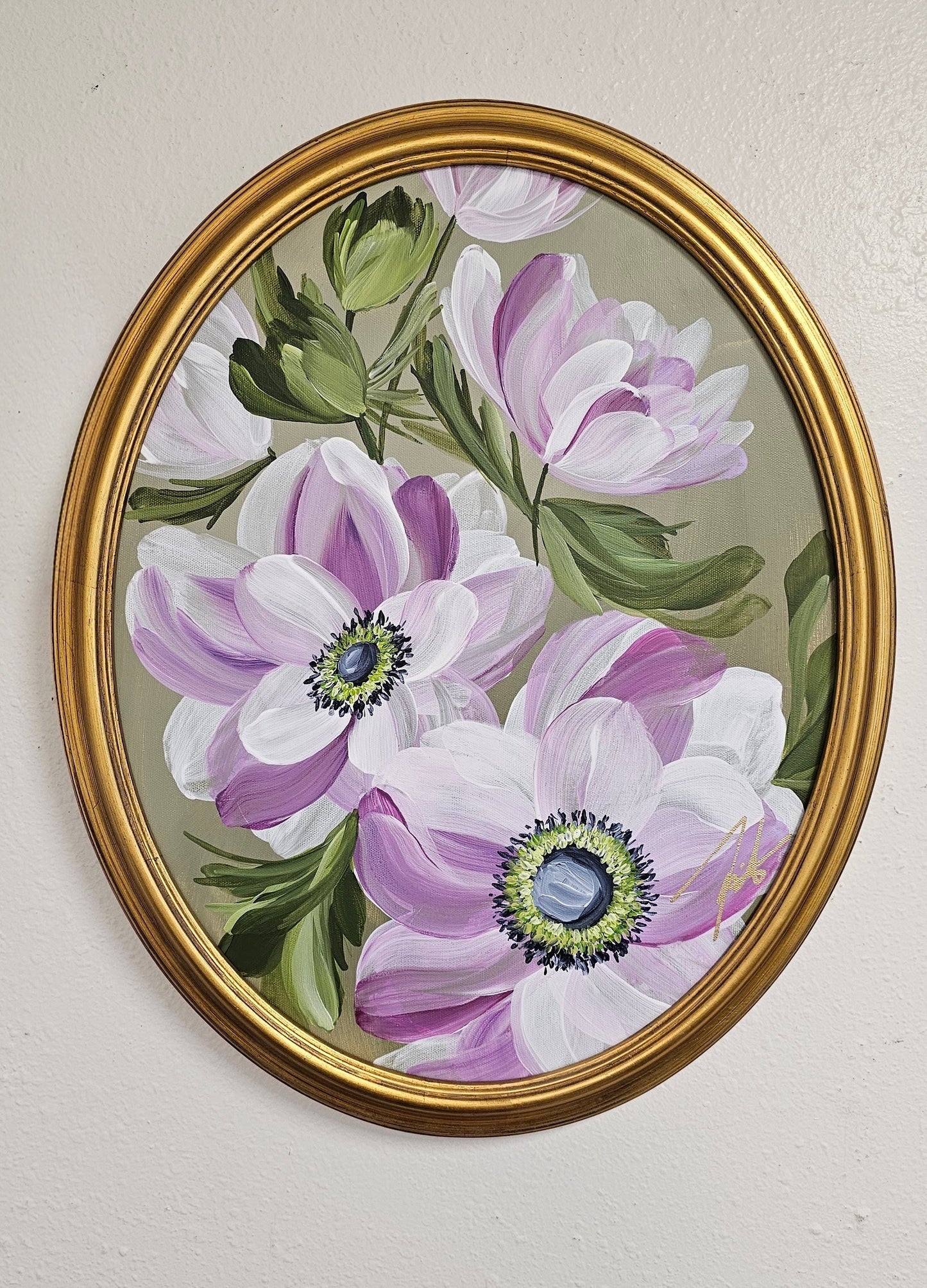 "Growth"  _ Anemone Flower Painting