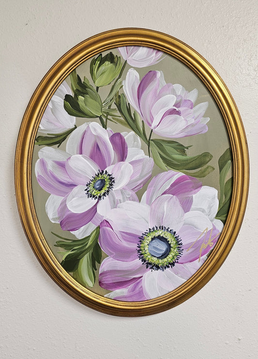 "Growth"  _ Anemone Flower Painting