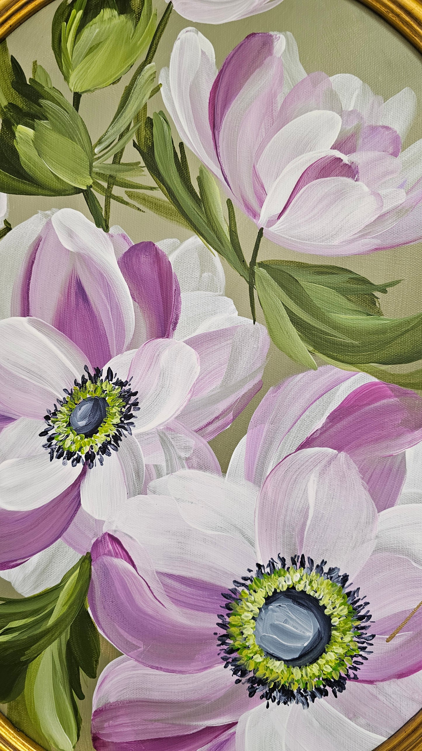 "Growth"  _ Anemone Flower Painting
