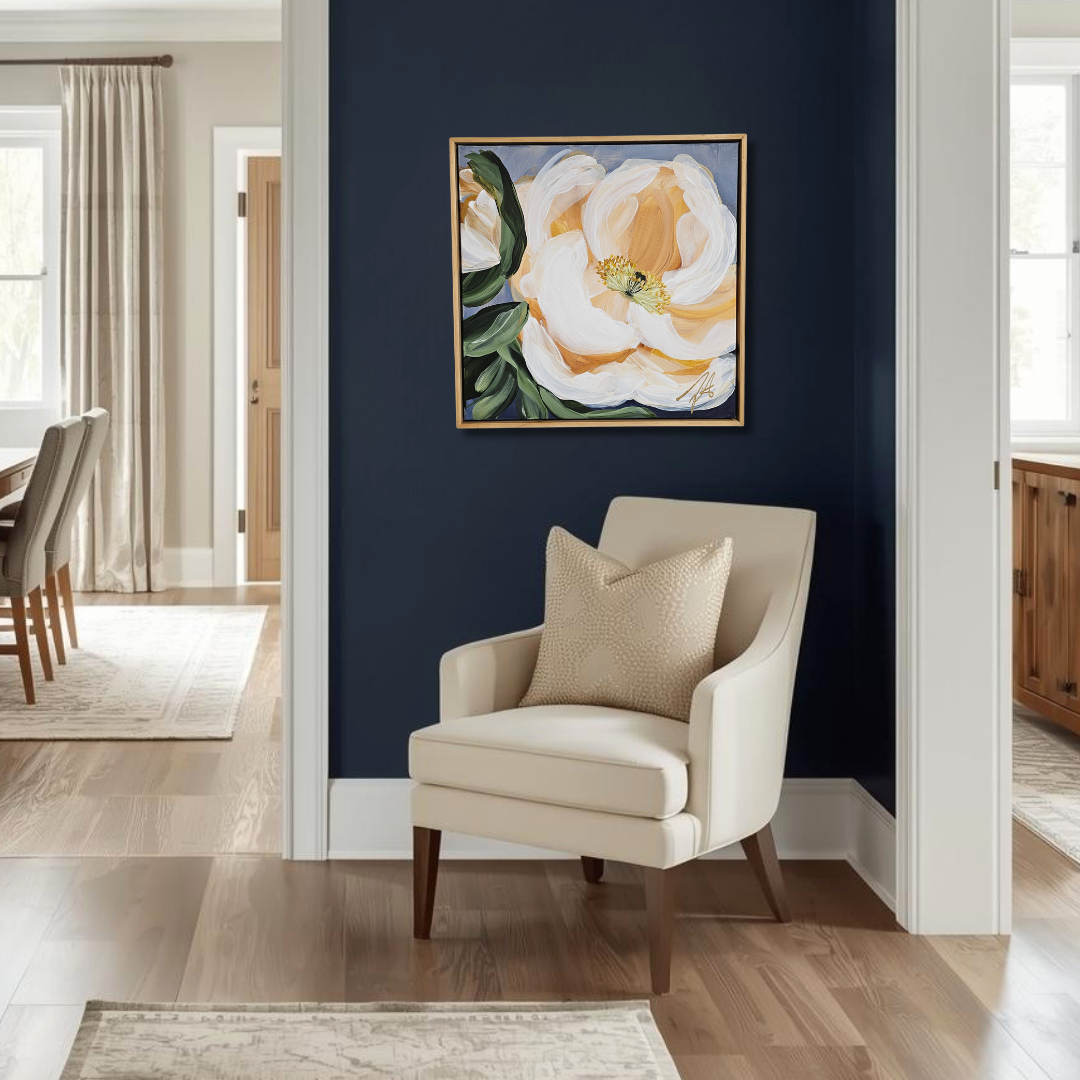 "Dreams"#5 Poppy Flower Painting by Zoe White _ Acrylic on canvas