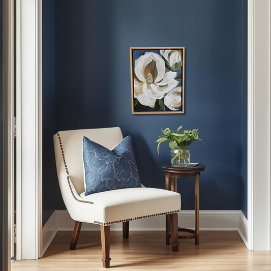 "Beautiful" 1 Magnolia Flower Painting by Zoe White _ Acrylic on canvas