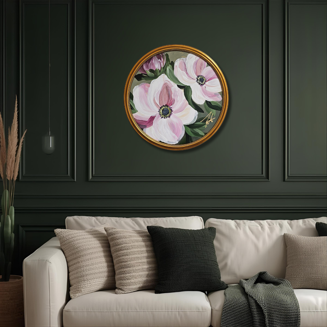 "Embrace" _ Anemone Flower Painting