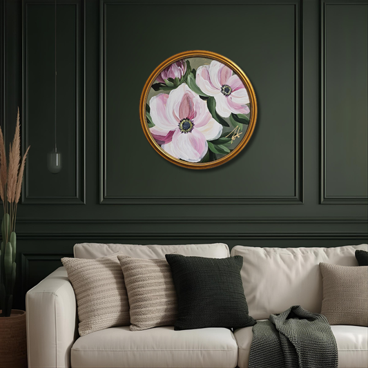 "Embrace" _ Anemone Flower Painting