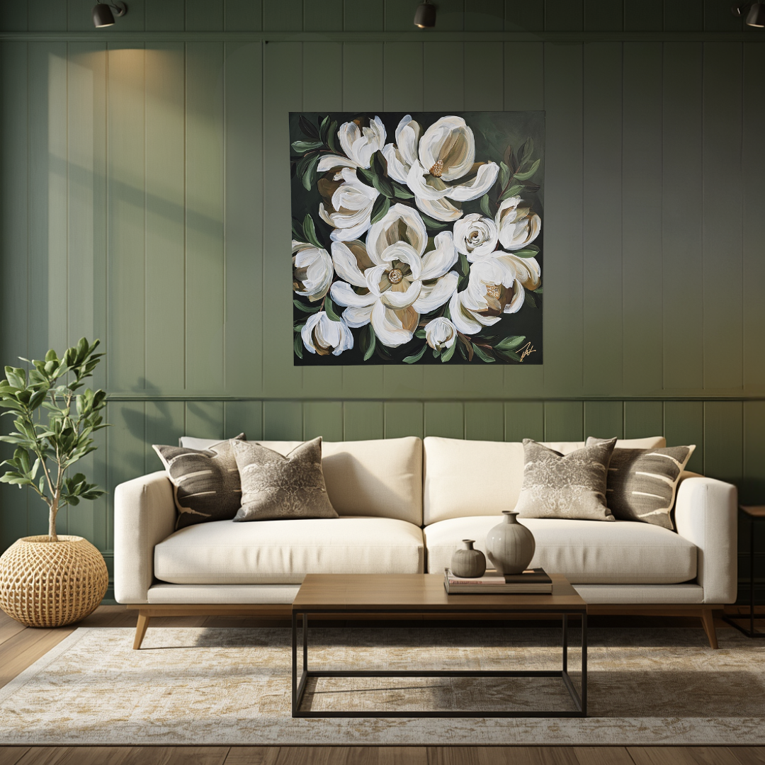 Sweet Grace _ Magnolia Flower Painting