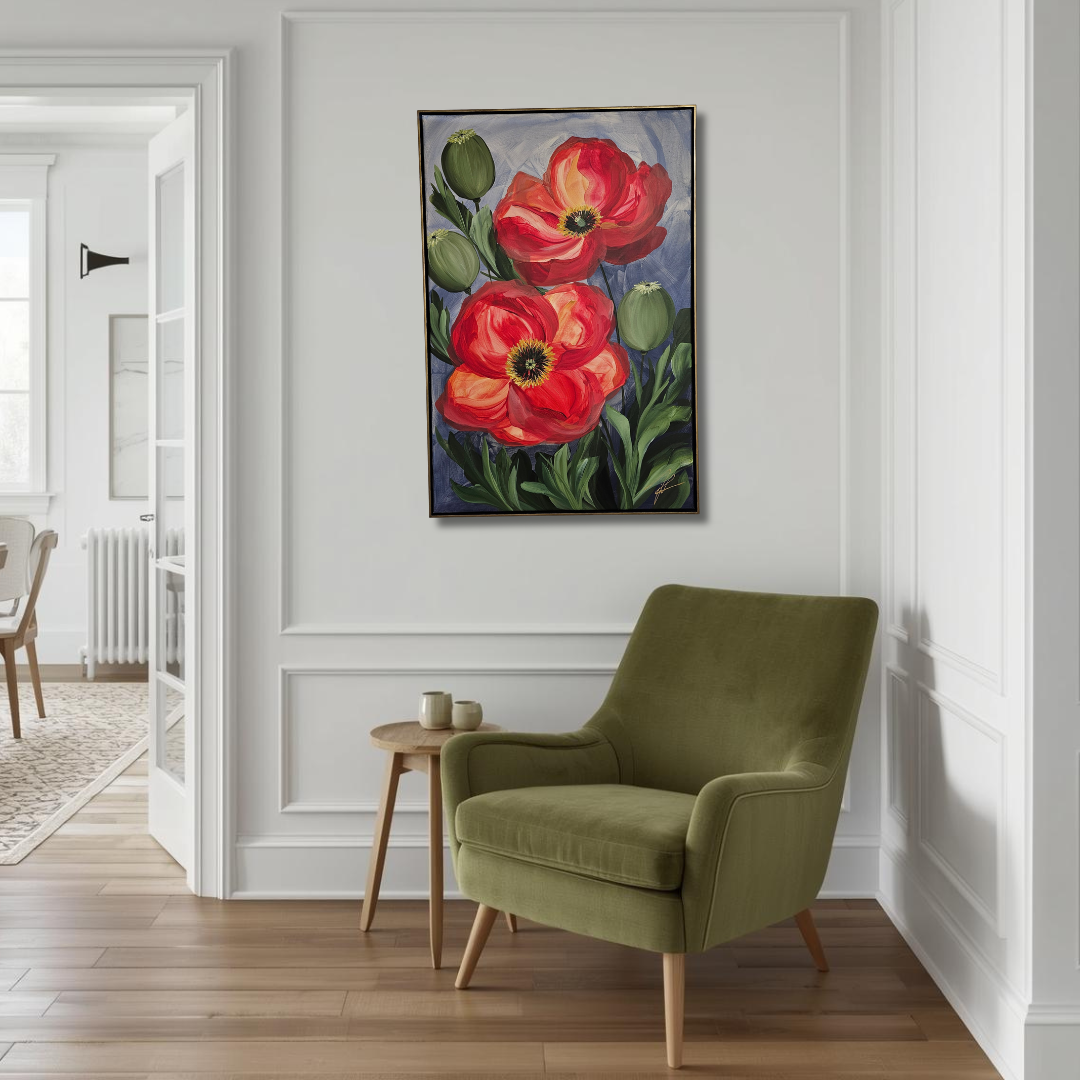 Bright #1 _ Poppy Painting