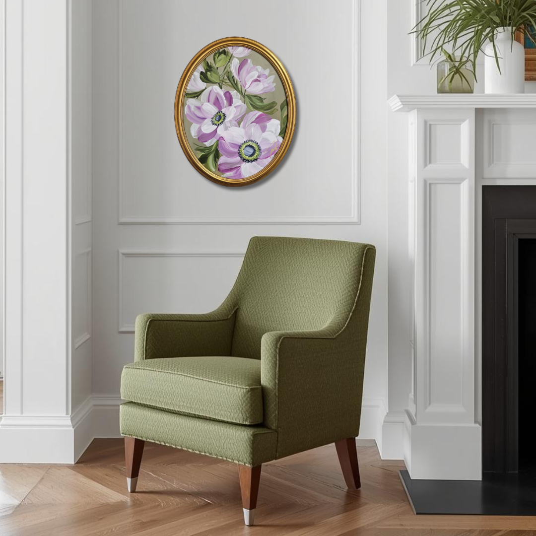 "Growth"  _ Anemone Flower Painting