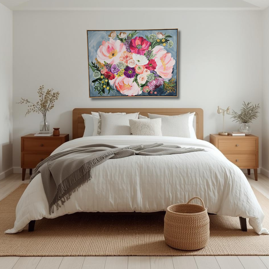 "Blooming with Brilliance"  _ Bouquet Flower Painting_ Zoe White Art