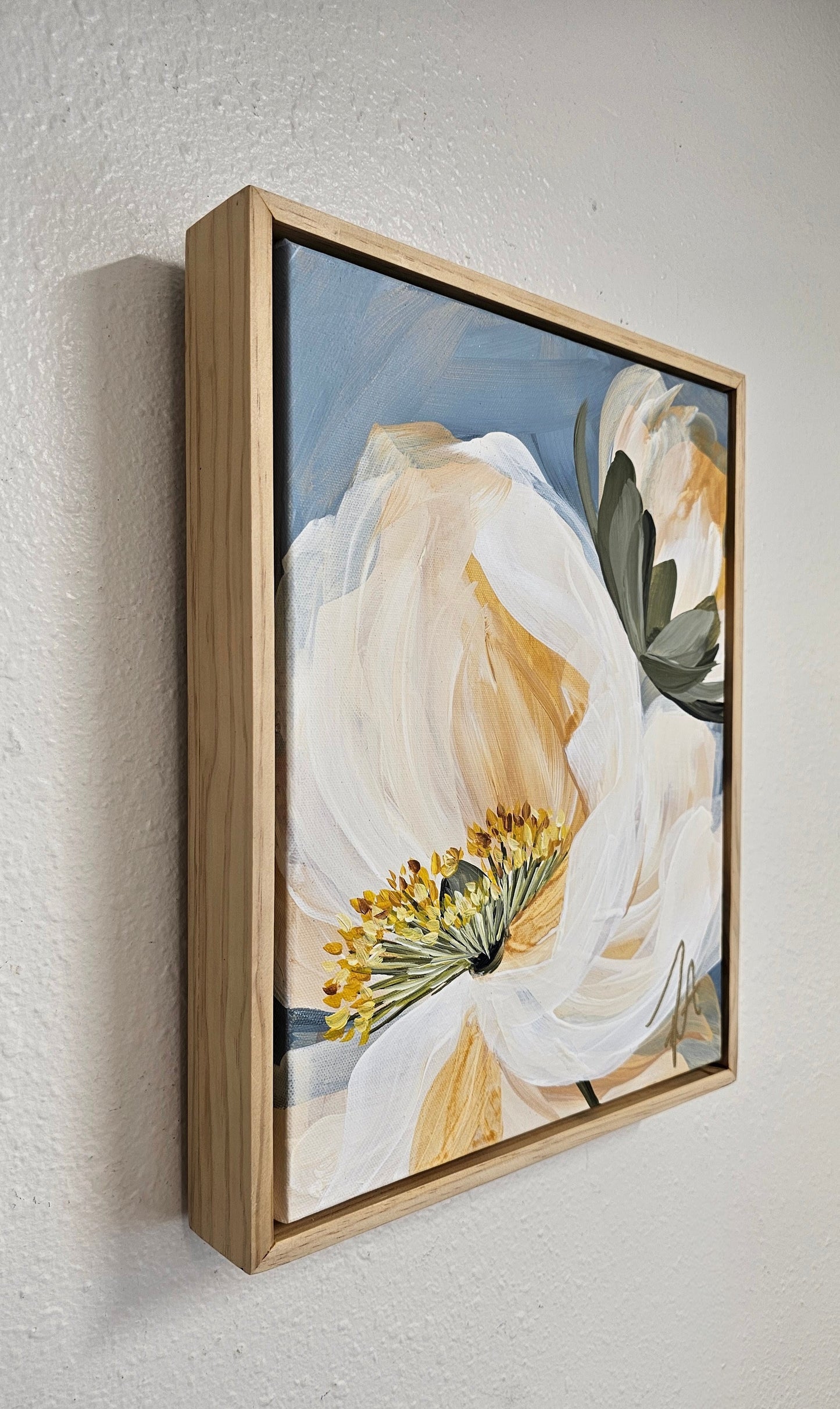 "Keep Dreaming" Poppy Flower Painting by Zoe White _ Acrylic on canvas
