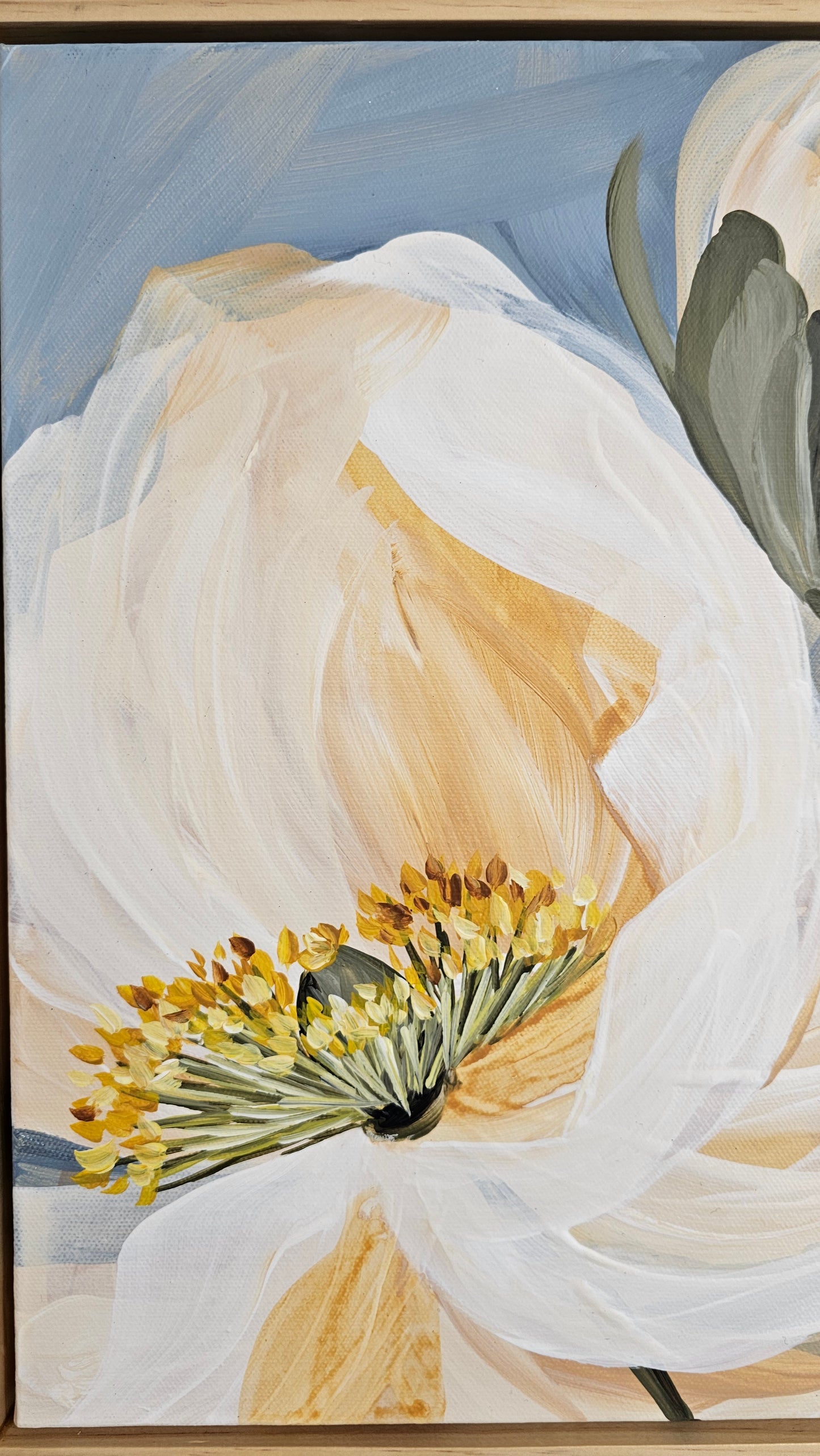 "Keep Dreaming" Poppy Flower Painting by Zoe White _ Acrylic on canvas