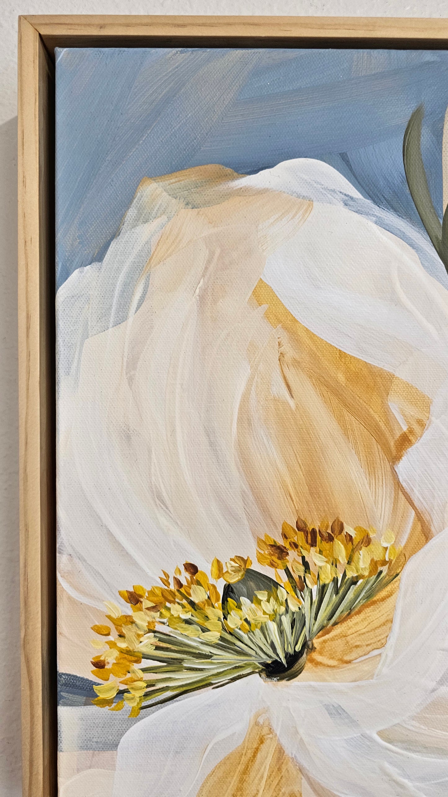 "Keep Dreaming" Poppy Flower Painting by Zoe White _ Acrylic on canvas