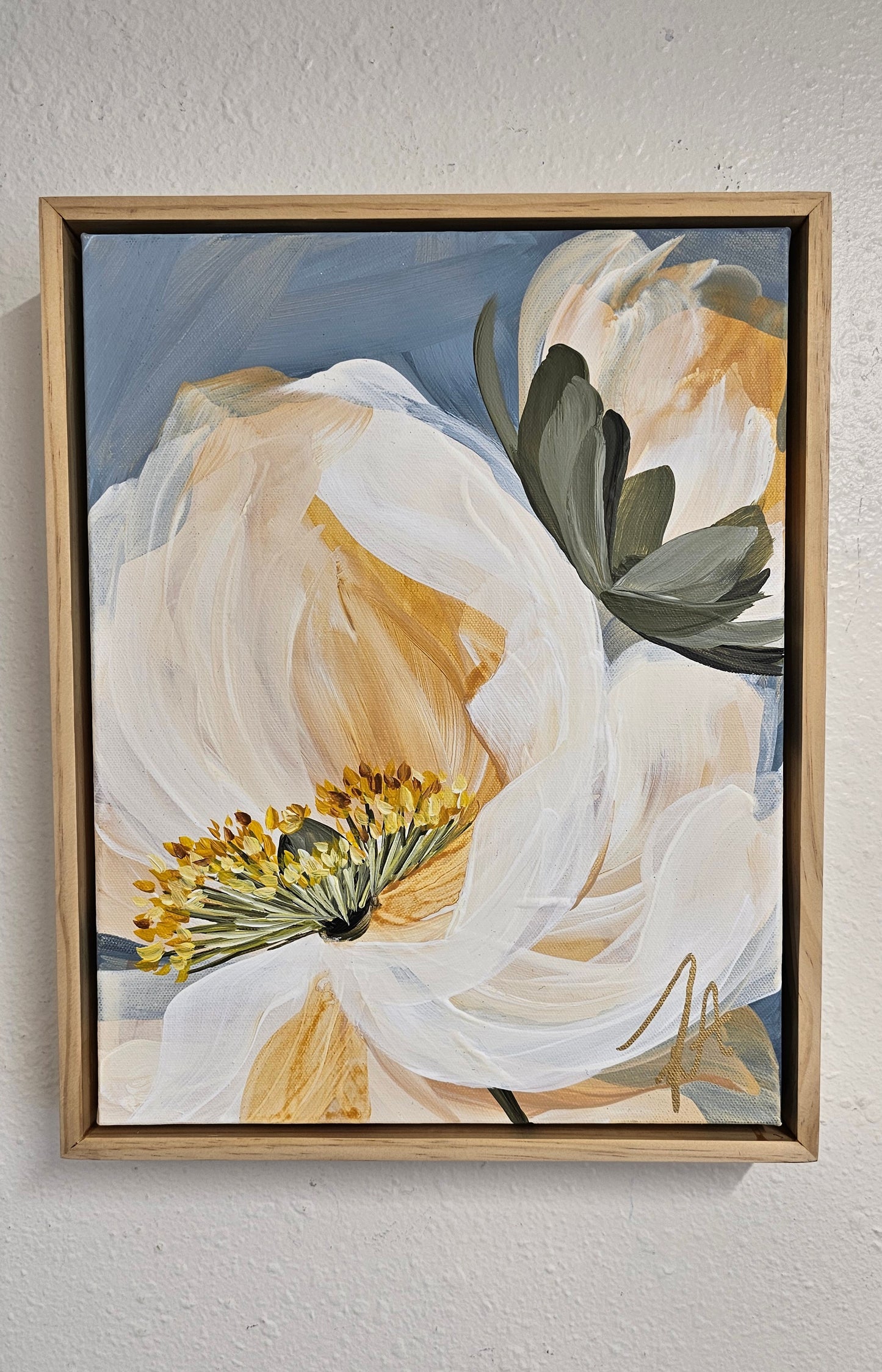 "Keep Dreaming" Poppy Flower Painting by Zoe White _ Acrylic on canvas