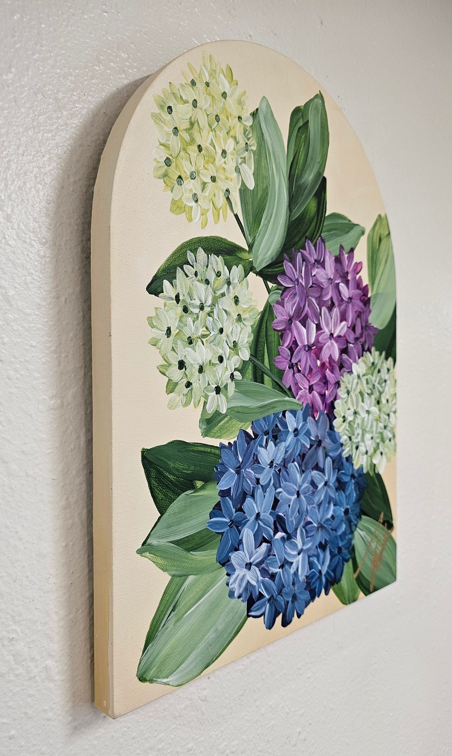 "Legacy" Hydrangeas Flower Painting by Zoe White _ Acrylic on canvas