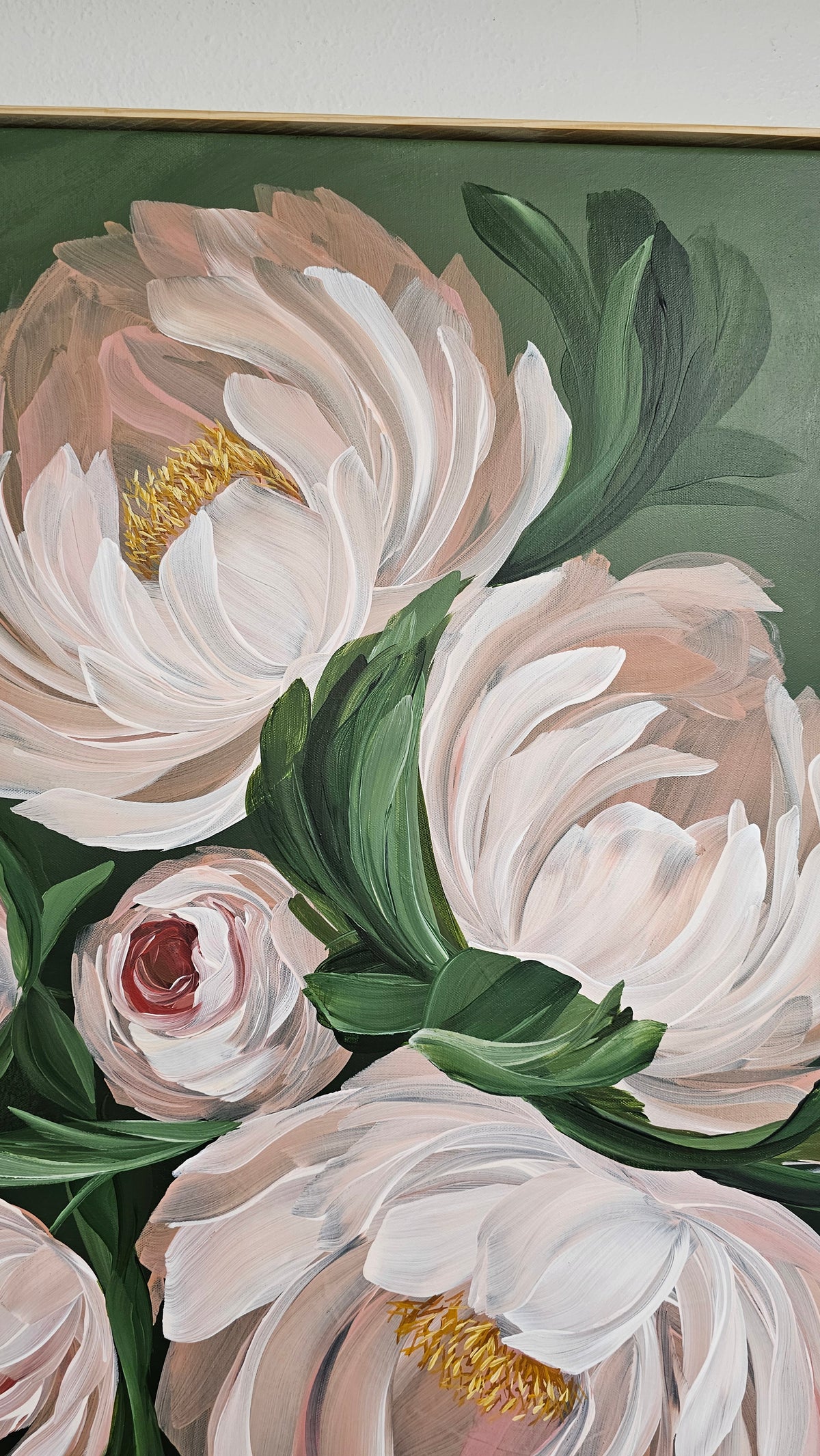 "New Chapter" 4_ Peony Flower _ Original Floral Painting – Zoe White Art