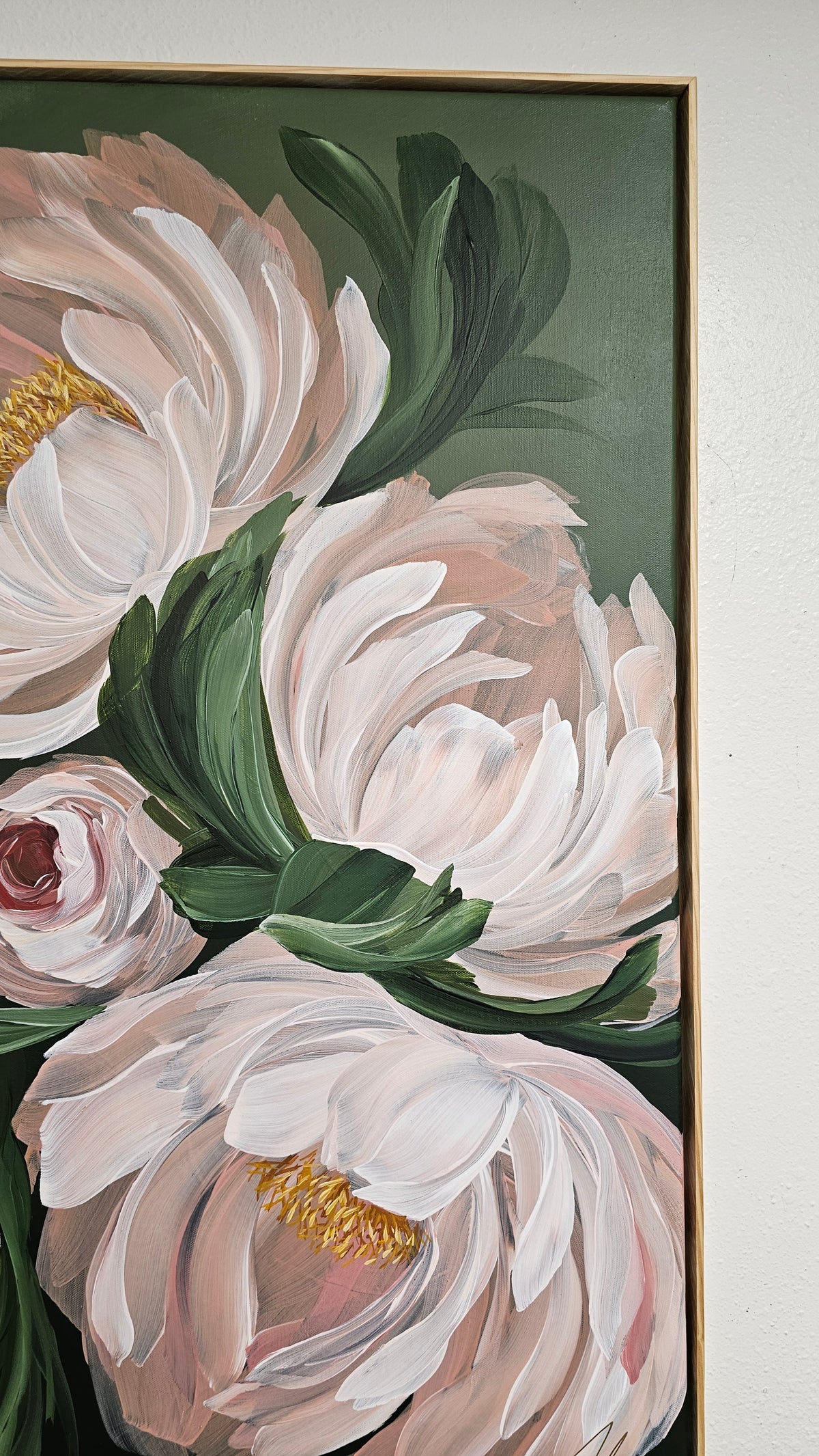 "New Chapter" 4_ Peony Flower _ Original Floral Painting – Zoe White Art