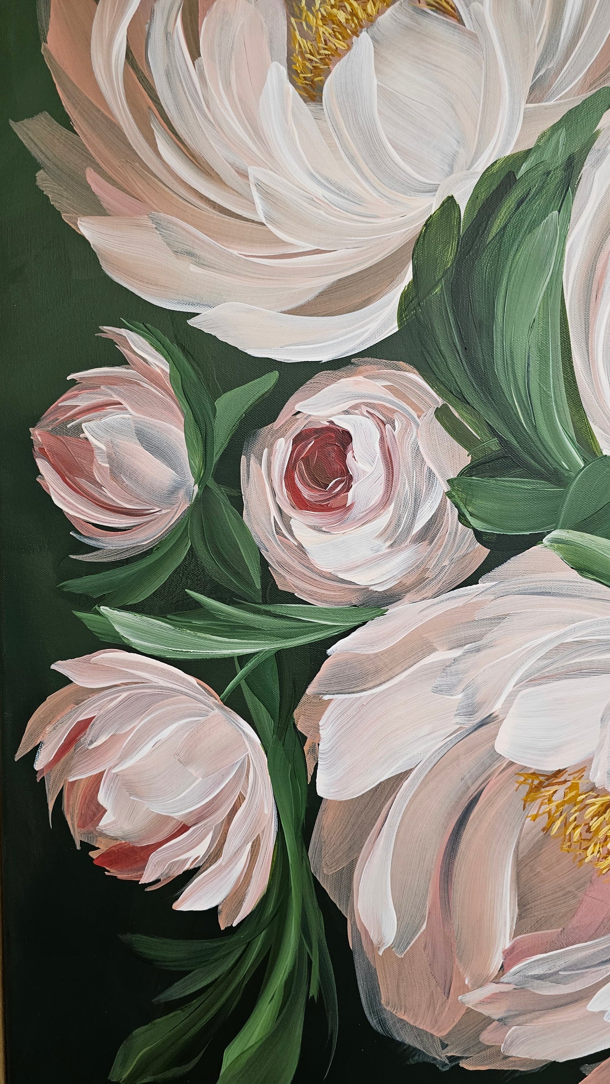 "New Chapter" 4_ Peony Flower _ Original Floral Painting – Zoe White Art