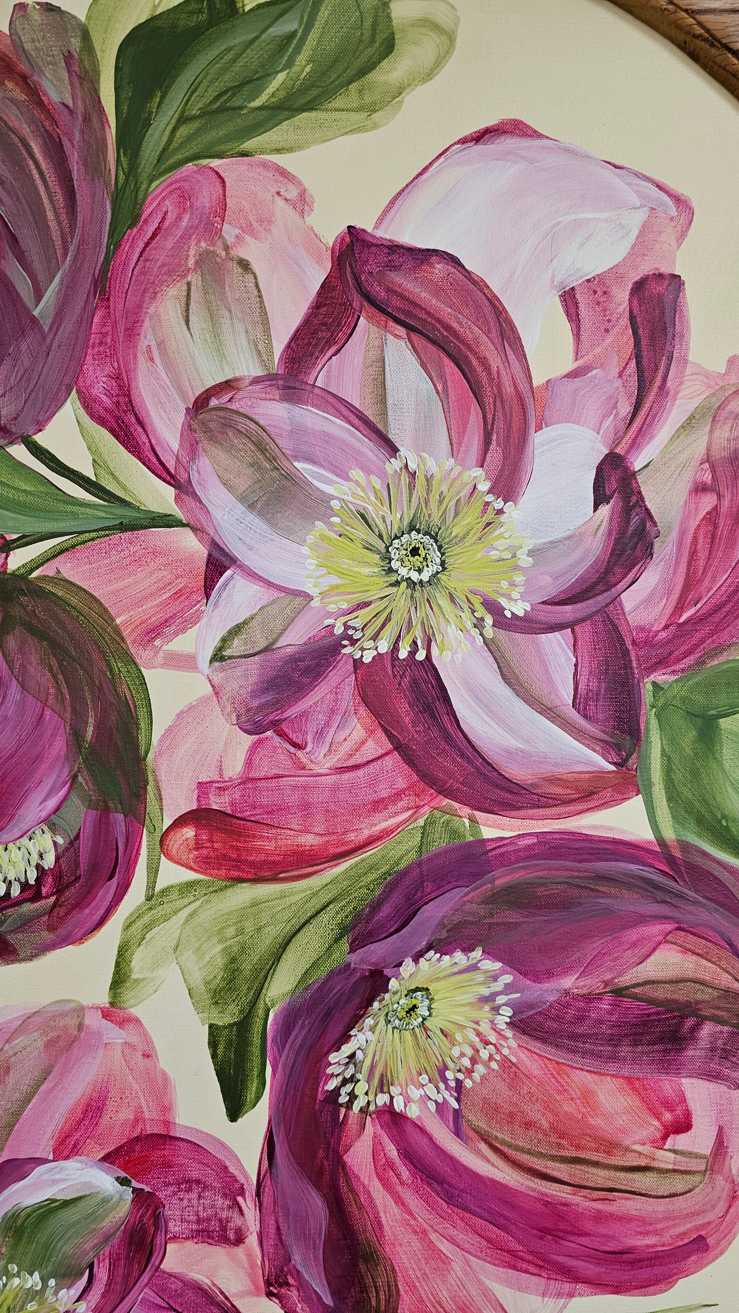 "New Season" _  Helleborus Arch Flower Painting by Zoe White