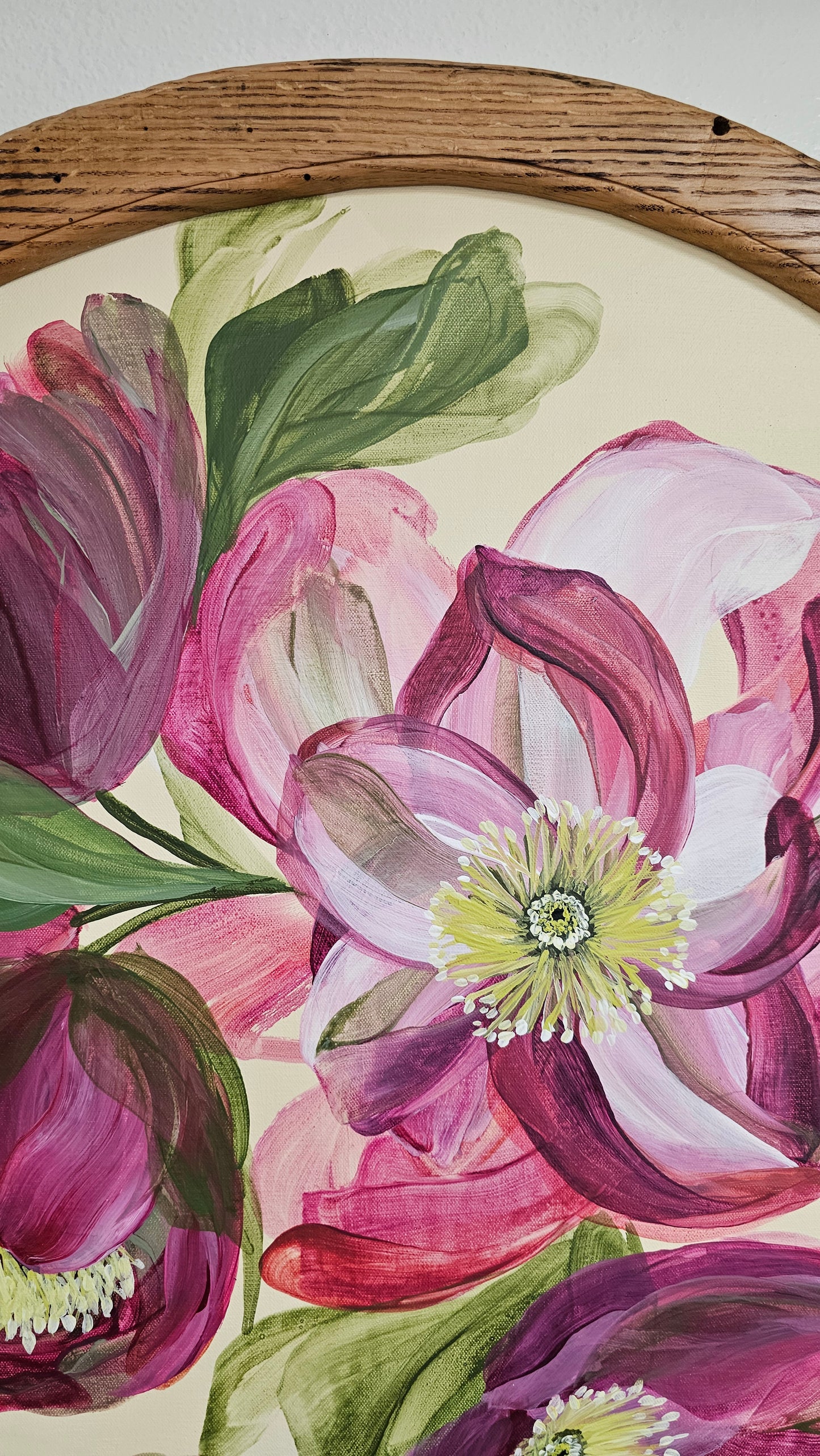 "New Season" _  Helleborus Arch Flower Painting by Zoe White