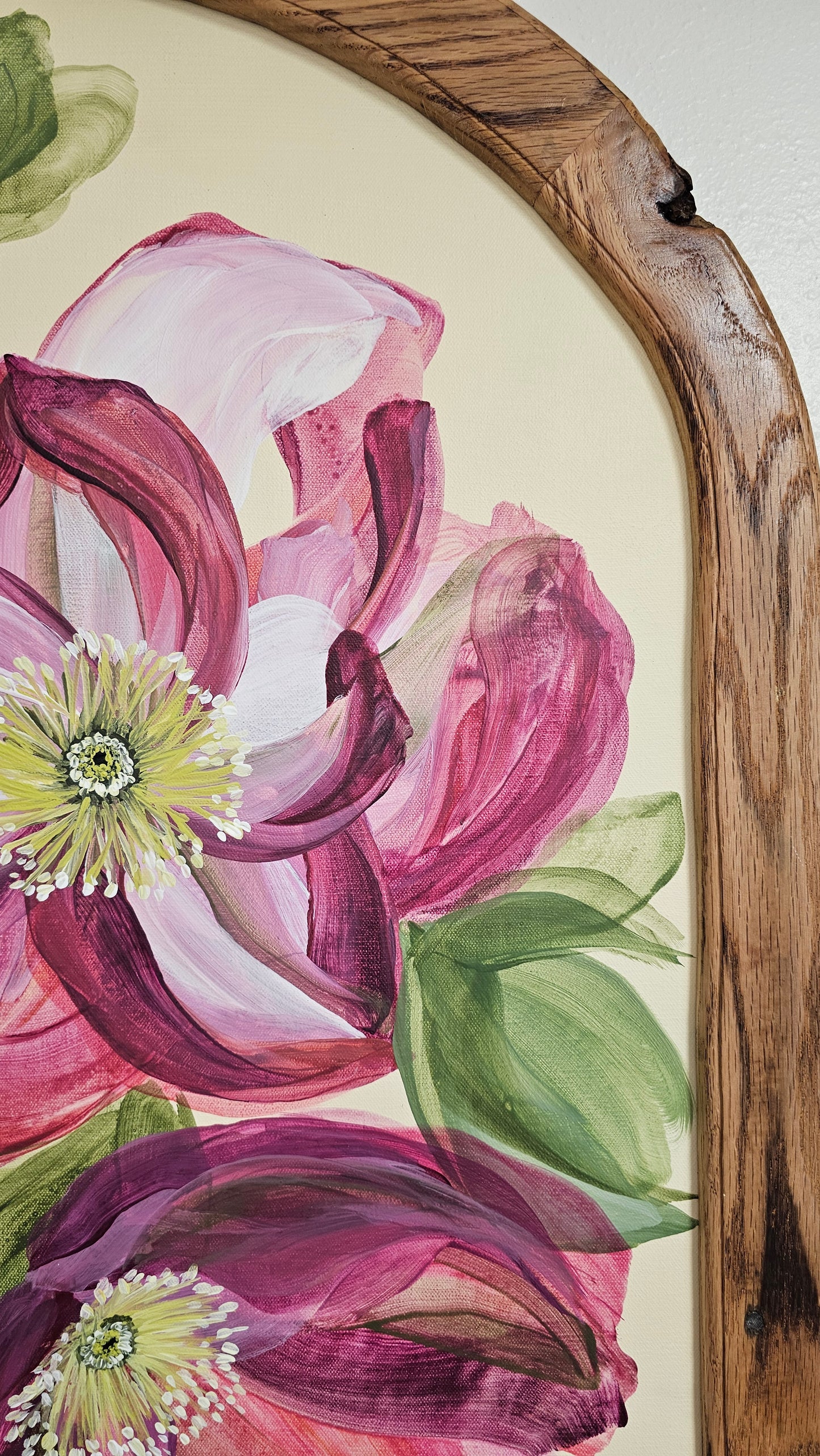 "New Season" _  Helleborus Arch Flower Painting by Zoe White