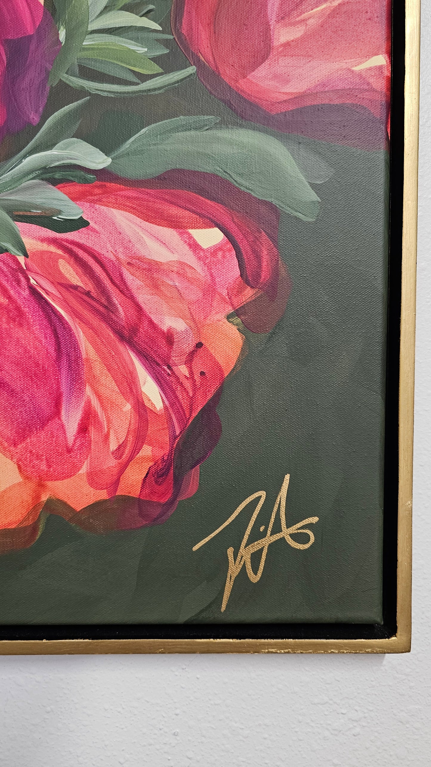 "Passion"  _ Anemone Flower Painting Passion _ Original Floral Painting – Zoe White Art