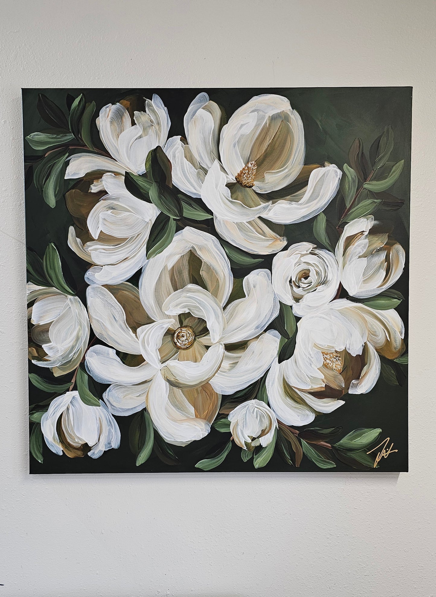 Sweet Grace _ Magnolia Flower Painting