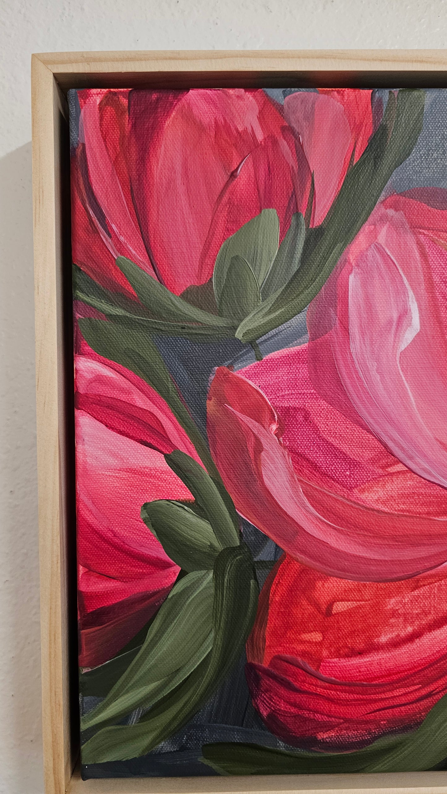 "Your Dreams" #2 _ Anemone Flower Painting by Zoe White _ Acrylic on canvas