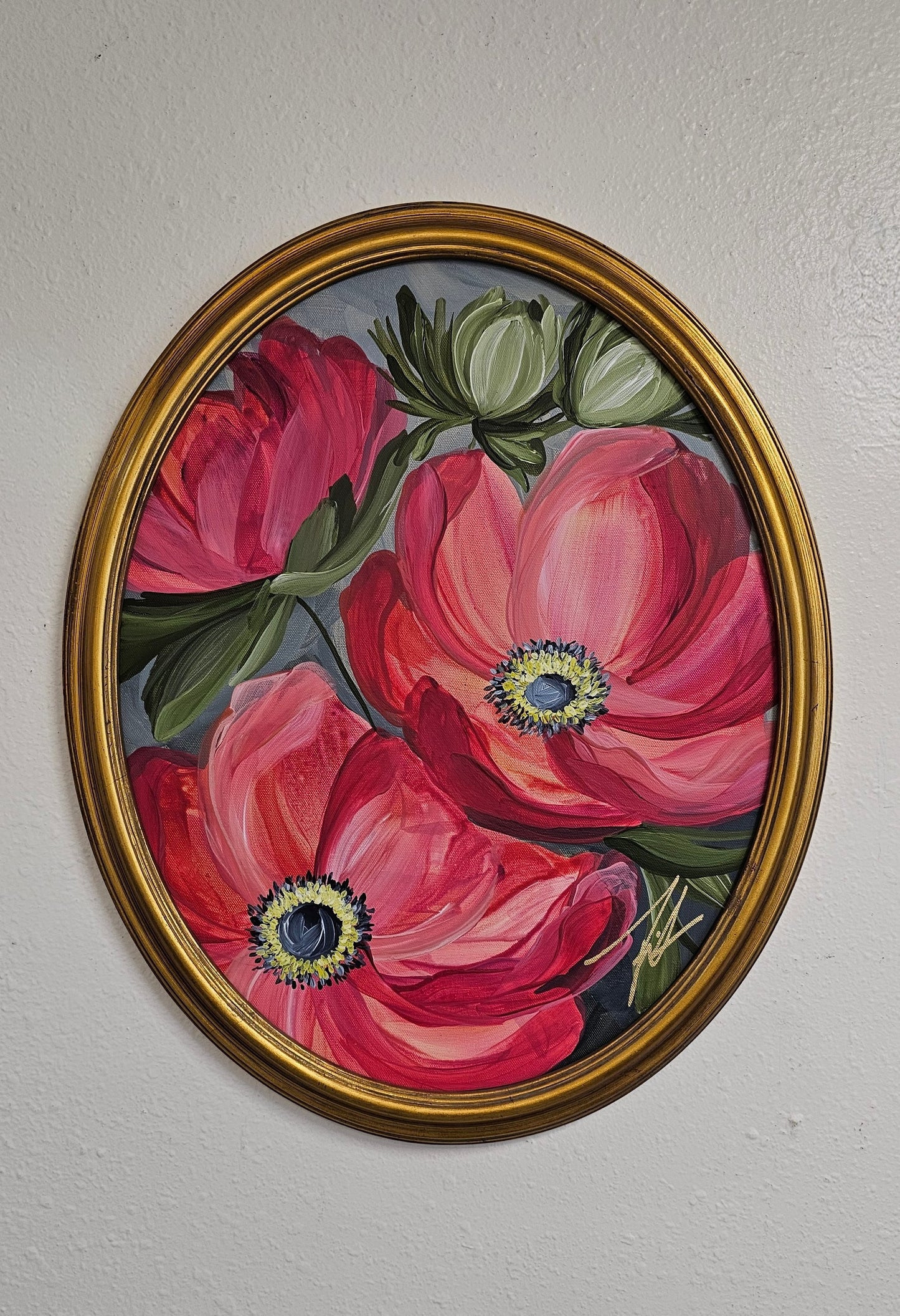 "Your Dreams"  _ Anemone Flower Painting