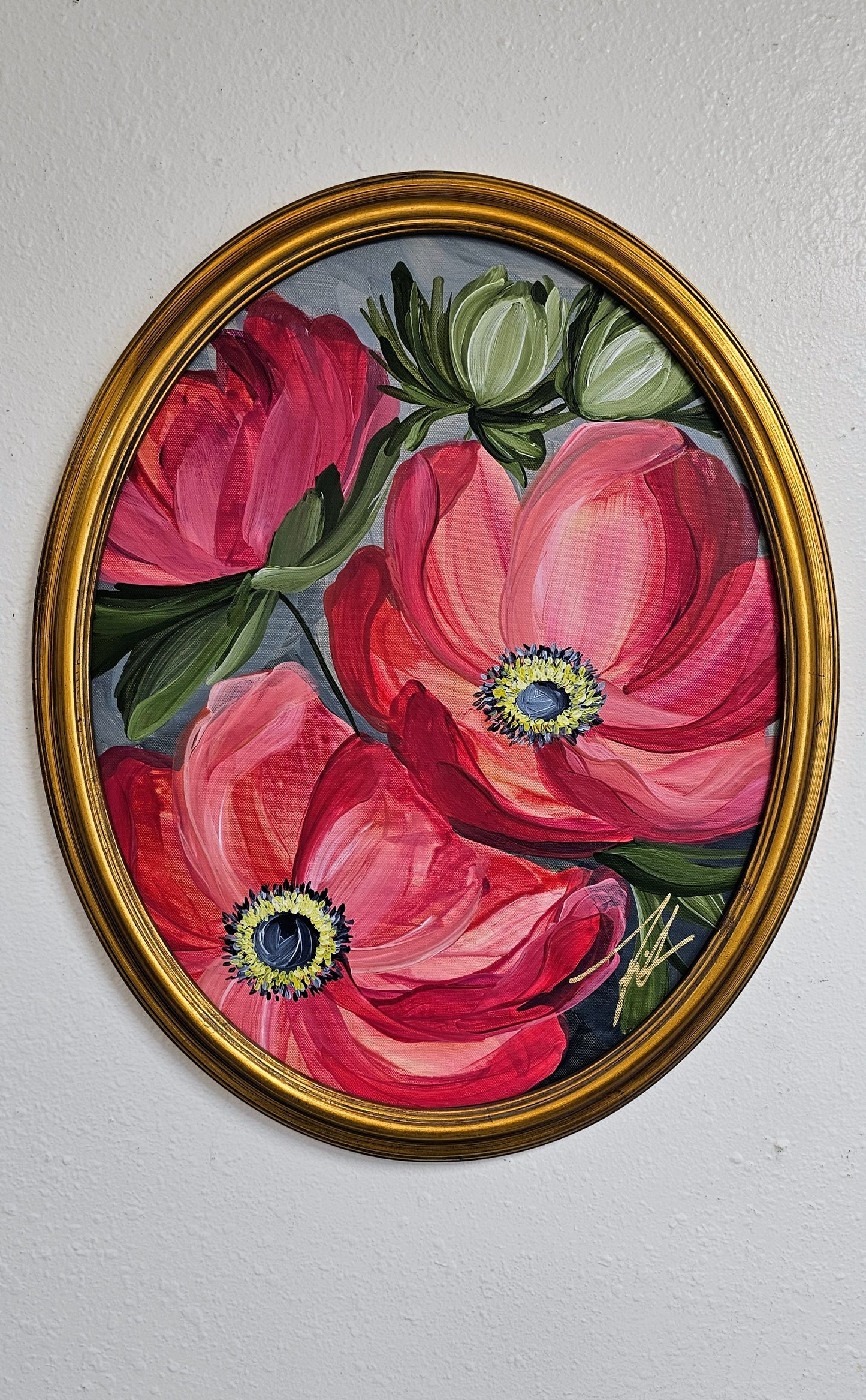"Your Dreams"  _ Anemone Flower Painting